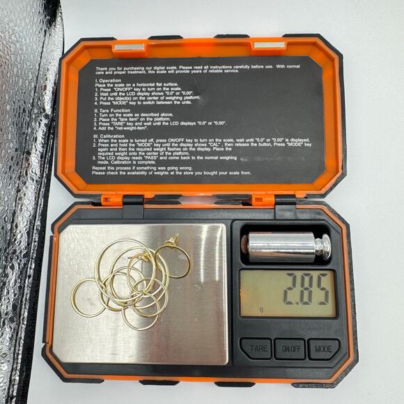 925 Sterling Silver Vermeil Cascading Circles Drop Earrings Gold Over Sterling - Picture 9 of 13